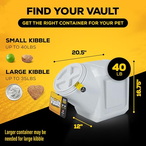 Gamma2 Vittles Vault Outback Airtight Pet Food Container, 40 Pounds - size: 40 Pounds