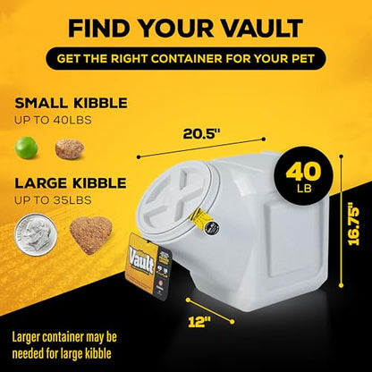 Gamma2 Vittles Vault Outback Airtight Pet Food Container, 40 Pounds - size: 40 Pounds