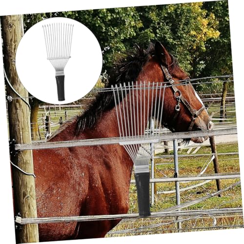BESPORTBLE 2Pcs Horse Hair Rake Grooming Brush Lightweight Shedding Tool for Efficient Pet Hair Removal for Cashmere and Various Fabrics User Friendly Design