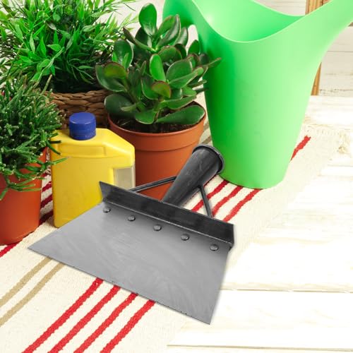Multifunctional Garden Cleaning Shovel Heavy-Duty Metal Scraper for Poultry Dung Removal Ice Scraping Landscaping Digging Tool for Garage Car Maintenance and Weeding