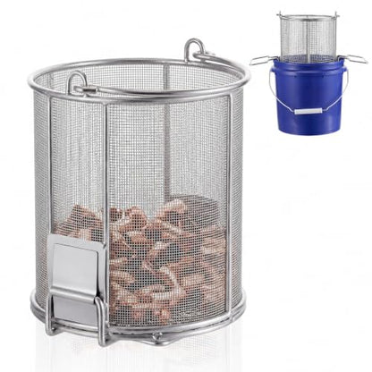 1 Pcs 1/32″ Mesh 2 Gallon Dip and Drain Stainless Steel Part Cleaning Strainer Basket for Buckets Swing Handle for Mechanics Auto Parts Washing Garage Shop Home Workshop, Bucket Not Included - size: 2 Gallon,1/32″