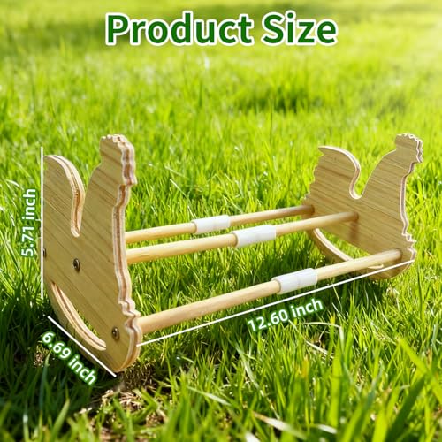 Chicken Perch for Coop Roosting Bar: Chick Toys Stand Pine Wood Rooster Perches for Brooder for Baby Chicks