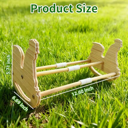 Chicken Perch for Coop Roosting Bar: Chick Toys Stand Pine Wood Rooster Perches for Brooder for Baby Chicks