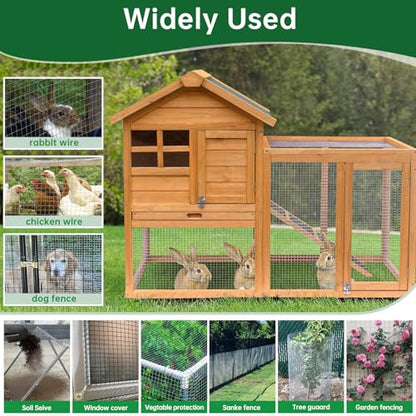 Amagabeli Hardware Cloth 1/2 inch 36 x 50 ft 19 Gauge Chicken Wire Fence Hot-Dipped Galvanized After Welding Wire Mesh Roll for Vegetable Garden Fencing Plant Supports Poultry Cage Snake Gopher - size: 1/2" 36"x50'