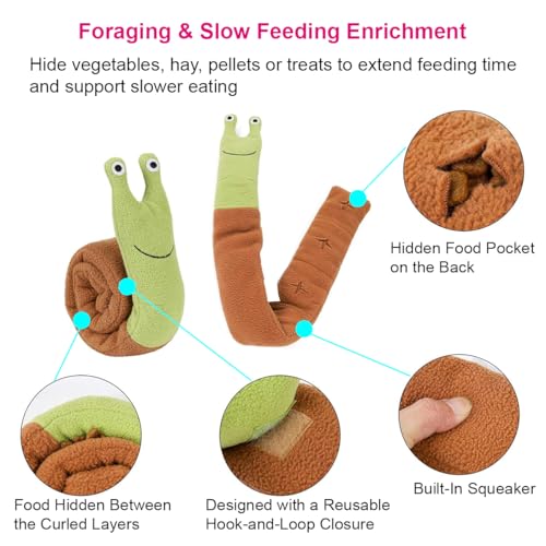 Mini Pigs Snuffle Toy for Interactive Foraging Rooting Enrichment Toy Play Slow Feeding Enrichment Toys for Cat Dogs Ferret (2)