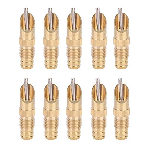 AUNMAS 10Pcs Rabbit Drinker Nipple Waterer Set Automatic 360 Degree Stainless Steel Nipples Cage Accessories Drinking Water Tool for Rabbits, Chickens, Ducks, Birds, Quails