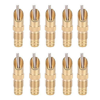 Mumusuki Rabbit Nipple Drinker Kit, 10Pcs Metal Automatic Rabbit Watering System Kit Waterer Bunny Rodent Poultry Watering System Tool Cage Accessories