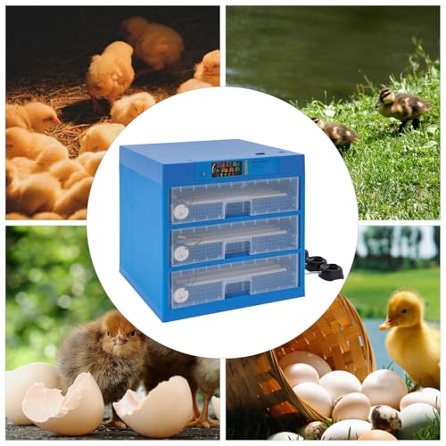 192 Eggs Incubator with Automatic Egg Turning, Temperature Humidity Control, LED Display for Hatching Chicken, Duck, Quail, Bird Eggs