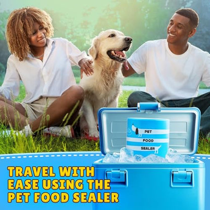 The Original Canned Dog Food Storage Container (2 Pack) Patent Pending Reusable Airtight Can Cover Pet Food Sealer - Keeps Dog Food Can Fresh in the Fridge, Eliminates Odor - color: Can - 2 pack