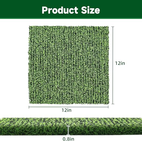 DRQ 8 Pcs Nesting Pads for Chicken Coop - Washable Chicken Nesting Pads, Reusable Chicken Coop Accessories for Hen Laying Mats 12"×12" (Green) - color: Green