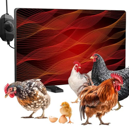 H&G lifestyles Chicken Coop Heater, Cozy Coop Heater for Winter | Radiant Heat Panel with Adjustable Temperature,Poultry Warmer for Indoor and Outdoor Use