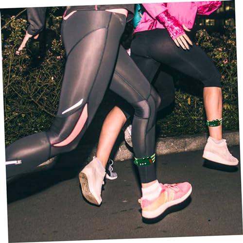 YARNOW Reflective Wrist Strap Trouser Leg Belt Elastic Band Reflective Belt Elastic Boot Bands Camping Pant Leg - color: Green