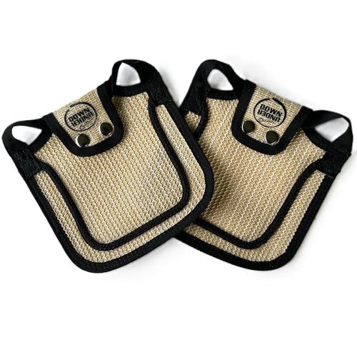DOWN UNDER OUTDOORS 2 Pack Small Chicken Saddles for Bantams and Young Birds, Includes Shoulder Covers (Sand Mesh)… - color: Sand Mesh