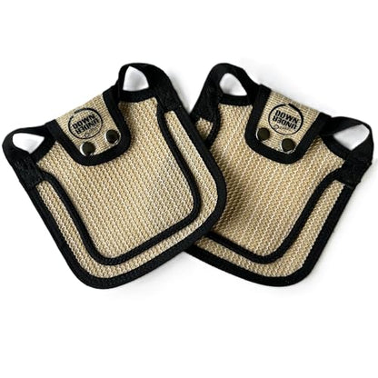 DOWN UNDER OUTDOORS 2 Pack Small Chicken Saddles for Bantams and Young Birds, Includes Shoulder Covers (Sand Mesh)… - color: Sand Mesh