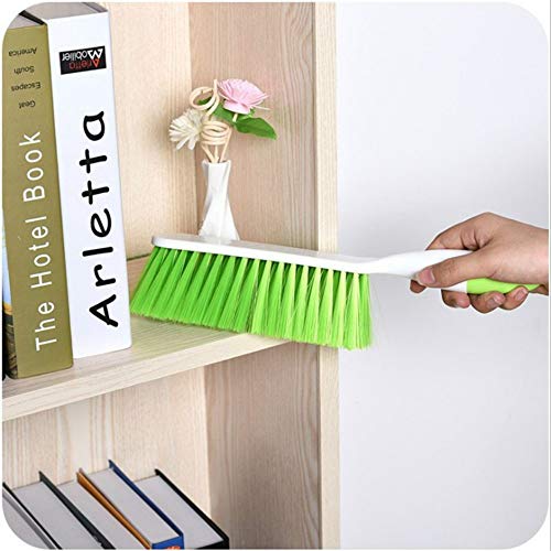 Counter Duster Bed Sheets Debris Cleanin Hand Broom Cleaning Brushes Soft Bristles Dusting Brush for Cleaning Car/Bed/Couch/Draft/Garden/Furniture/Clothes,3PCS - color: Red and Green Orchid