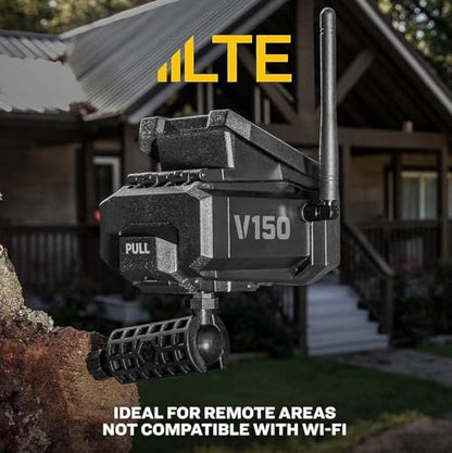 Vosker V150 Farm Pack 4G LTE Solar Security Camera, Wireless Outdoor Surveillance for Farms, Sheds and Equipment Monitoring, No Wi-Fi Required, Night Vision, SIM Card & Mobile App Included