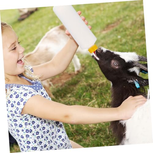 POPETPOP 2sets Small Animal Feeding Bottle Goat Milk Replacement Puppy Milk Feeder