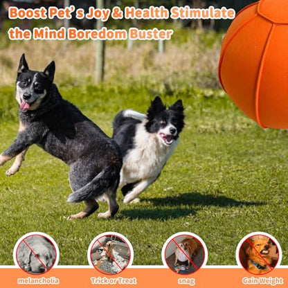 Herding Ball for Dogs, Large Dog Training, Jolly Ball for Australian Shepherd and Collie 25 inch (Orange)