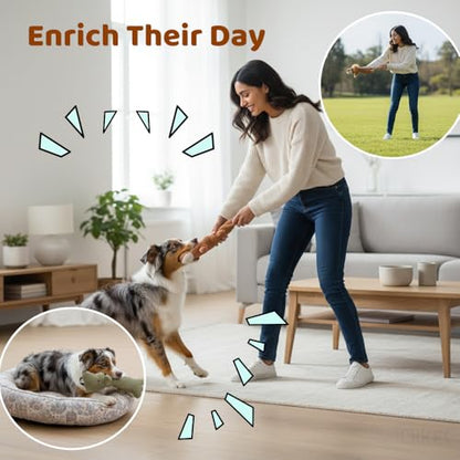 Plush Dog Chew Toys,2026 New Squeaky Dog Toy for Aggressive Chewers, Indestructible Dog Toy for Small Medium Large Dogs to Keep Them Busy Puppy Teething Toy (A-Rabbit) - color: A-Rabbit