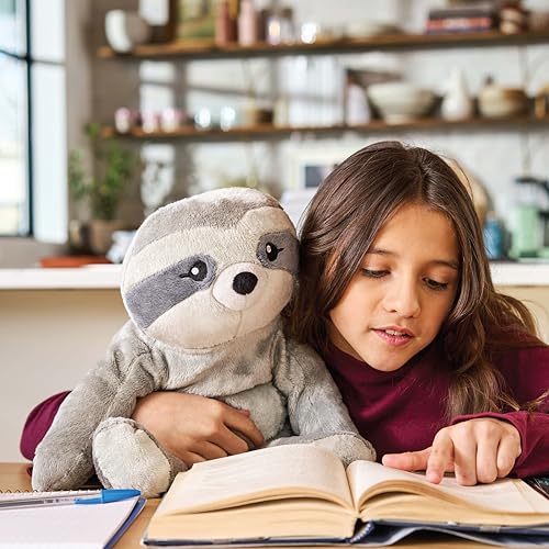 HUGIMALS Sam the Sloth 20 Inch 4.5 lb Heavy Cute Sensory Weighted Comfort Plush | Large Unscented Washable Self Care Calming Stuffed Animal for Kids, Teens and Adults - color: Sam the Sloth