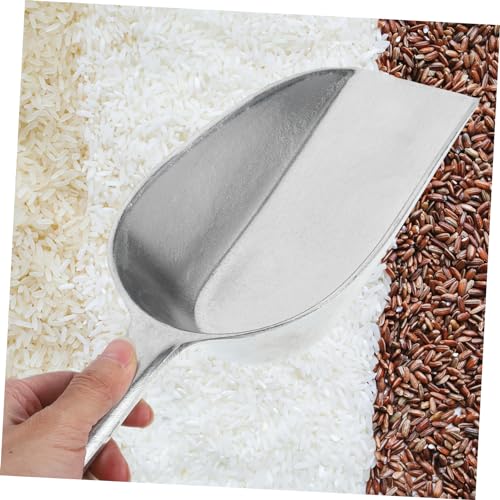 BESPORTBLE Rice Shovel for Household Use Grain Scoop Ergonomic Handle for Poultry Feeding and Farm Work