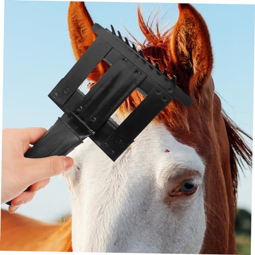 KESYOO Horse Grooming Brush for Animals Practical Horse Hair Comb with Teeth Comfortable Grip for Grooming Cattle Horses and Livestock Fur Cleaning