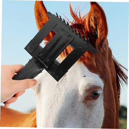 KESYOO Horse Grooming Brush for Animals Practical Horse Hair Comb with Teeth Comfortable Grip for Grooming Cattle Horses and Livestock Fur Cleaning