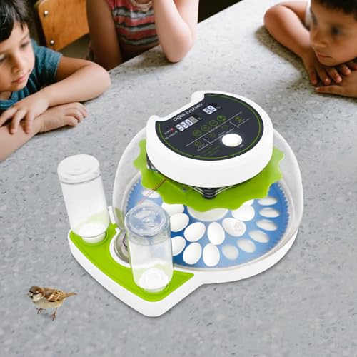 33 Incubators for Hatching Eggs, Quail Egg Incubator Automatic Turner with Dual Power Supply & Intelligent Control, Adjust Temperature & Humidity, Poultry Egg Incubator for Hatching Chicken Duck Bird - size: 33 eggs