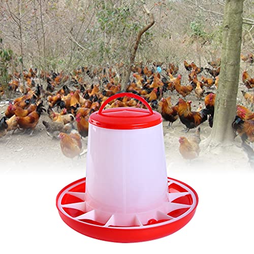 Chick Feeder and Waterer Set, 1L Baby Chicken Waterer Feeder, Baby Chicken Starter Kit, Hanging Poultry Drinker Quail Feeder, Small Coop Water Dispenser for Chickens, Turkeys, Ducks (3KG Feeder) - color: 3KG Feeder