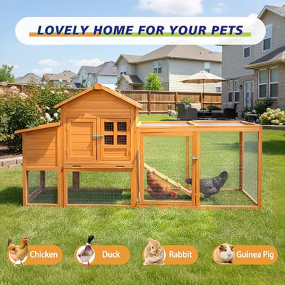 Chicken Coop for 2-4 Chickens Wooden Hen House Poultry Pet Hutch