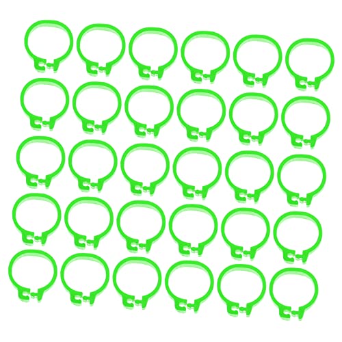 Mipcase 100 Pcs Clip-On Pigeon Foot Rings Sturdy Numbered Leg Bands for Identification 10mm Size Dove Leg Rings for Poultry and Bird Accessories - color: Green