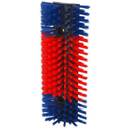Premier 1 Scratch Brushes for Cattle, Sheep, Goats, Horses & Other Livestock | Durable 2" Stiff Bristles Built to Last | Easily Mounts with Hardware Included (Red/Blue - Large) - style: Red/Blue - Large