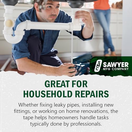 Sawyer Mfg Company Pipe Tape – Compact, Portable Tool for Fieldwork – Durable, Quick & Easy to Use – Standard Inches for Outside Diameter (Up to 79") – Hundredths Measurements (Up to 25.20")