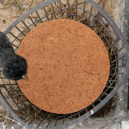 TOYANDONA 4 Pack Chicken Nesting Pads Coconut Fiber Egg Nesting Pads for Chicken Coop Laying Hen Nesting Pads for Egg Protection Rabbit Bird Dog and Cat Nesting Cushion 11.81 X 11.81 X 0.35 in