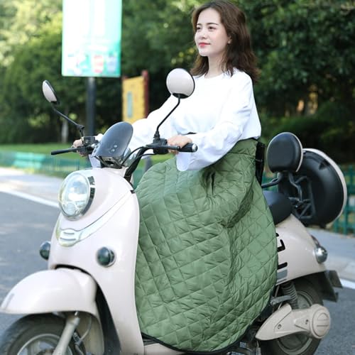 Chair Blankets for Adults - Waterproof Windproof Wearable Apron Blanket, Motorcycle Scooter Riding Leg Cover with Pocket for - color: Army Green