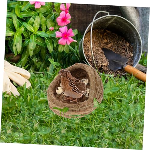 2pcs Straw Woven Chicken Nesting Boxes Pad for Laying Hens Coop House Private Sleeping Bed for Chicks
