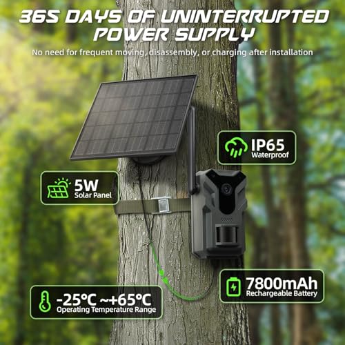 4G LTE Solar Trail Camera – No-Glow Night Vision, Live Feed & Two-Way Audio for Wildlife Monitoring