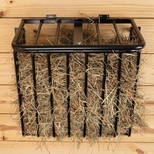 EASY-UP Safety First Hay Rack Top Lid | Enhance Stable Care & Hay Management | Secure and User-Friendly Design | Color Black