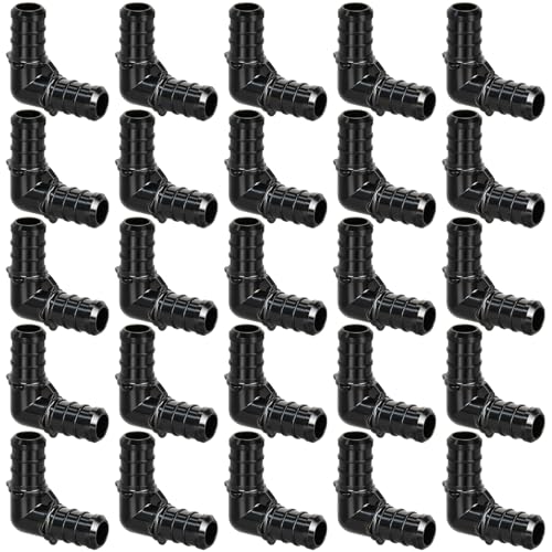 1/2" Poly PPSU Barb Crimp PEX Fitting, 25pcs PEX Fittings, PEX Elbows, No Lead - size: 1/2" Elbow, 25pcs