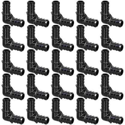 1/2" Poly PPSU Barb Crimp PEX Fitting, 25pcs PEX Fittings, PEX Elbows, No Lead - size: 1/2" Elbow, 25pcs