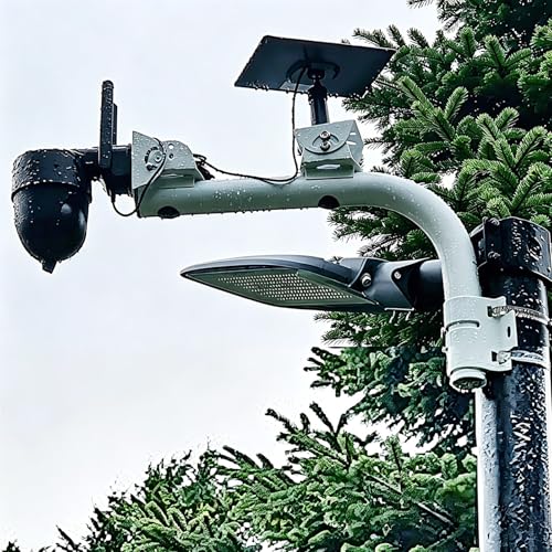 WiTi Heavy Duty Dual Mount 15.7inch (40cm) Arm Bracket for Tempest Weather Station, Cameras, Long Pole with 2 Mounts for Security Surveillance System, Weather Station, Project and Home Solution
