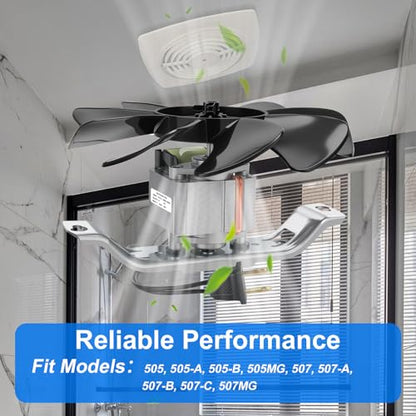 S99080176 99080176 Bathroom Exhaust Fan Motor – 180 CFM Powerful Vent Fan Motor, Compatible with 505-A, 505-B, 505MG, 507-A, 507-B, 507-C, 507-MG Bathroom Fan Motor SP-61K32