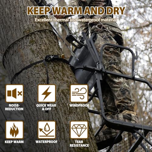 Insulated Boot Covers, 600D Durable Cold Weather Insulators with Water-Resistant PU Leather, Non-Slip Boot Covers for Hunting, Fishing, Camping, and Outdoor Activities (Next Camo) - size: Small