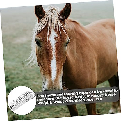 Abaodam Professional Flexible Horse Measuring Tape Accurate Weight and Height Measurement Tool for Livestock Cattle Goats and Sheep