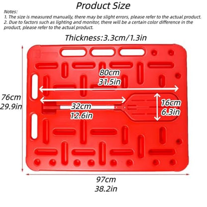 Pig Sorting Divider Panel with Herding Clapper, Lightweight Animal Handling Equipment for Hogs for Pasture, Farm(38.2x29.9in) - size: 38.2x29.9in