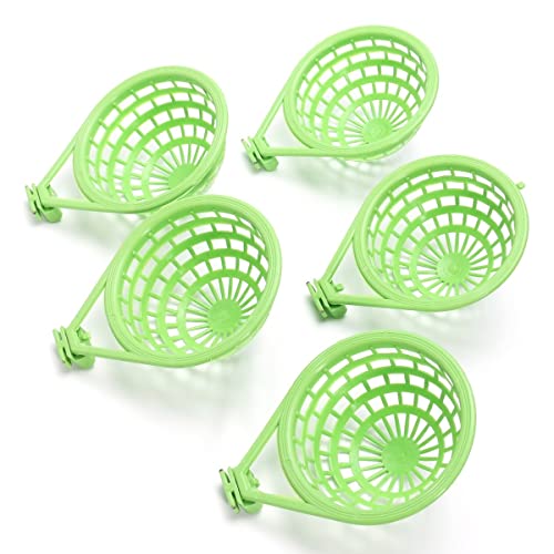 5Pcs Canary Bird Nests Plastic Hollow Hanging Cage Eggs Hatching Tool Bird Breeding Hut Nest Small Birds Birdcage Accessories