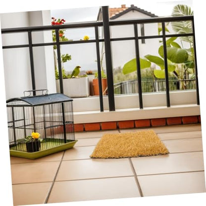Toyvian 4pcs Chicken Nesting Pads Washable Artificial Grass Coop Bedding Liners for Hens Reusable Nest Box Mats for Eggs Nesting Mats for Chicken Coop