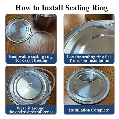 12Lbs 304 Stainless Steel Dog Food Storage Containers with Scoop, Large Pet Food Storage Container with Airtight Lid and Locking Clamp Metal Pet Food Bin for Dogs and Cats, Keep Fresh, Easy to Clean - size: 12Lbs with Scoop