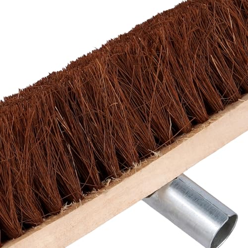 JEUIHAU 2PCS 12 Inch Floor Scrub Brushes, Outdoor Deck Brush for Concrete Floor, Garden, Patio and Wooden Deck Cleaning