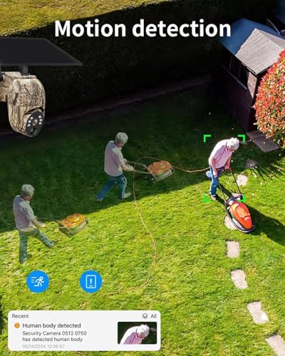 Wireless Solar Security Camera, 360° WiFi Camouflage Real-time Preview Cellular Camera, Outdoor Waterproof Trail Surveillance for Trai App, Motion Detection, Night Vision (Millimeters, 20, QM6-WiFi)